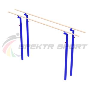 Купить Брусья гимнастические мужские массовые со стеклопластиковыми жердями (уличн. под бетонирование) в Рошале 