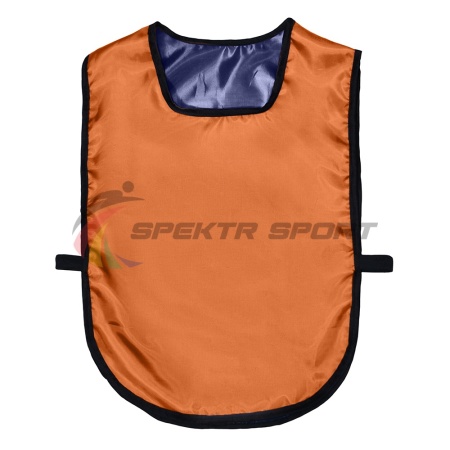 Купить Манишка футбольная двусторонняя универсальная Spektr Sport оранжево-синяя в Рошале 