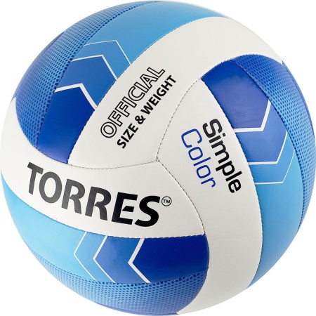 Купить Мяч волейбольный Torres Simple Color любительский р.5 в Рошале 